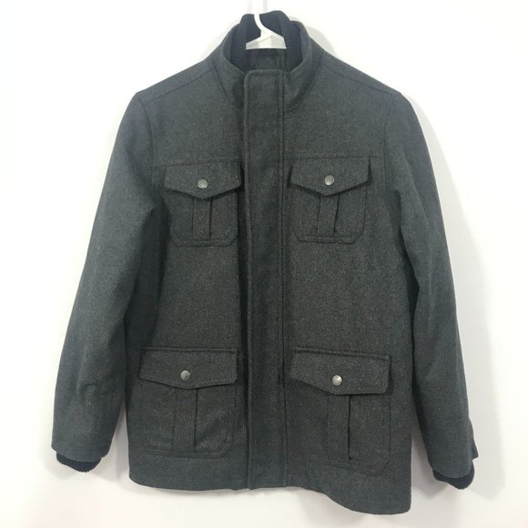 GAP Other - Gap Youth Boys Charcoal Gray Wool  Jacket XL